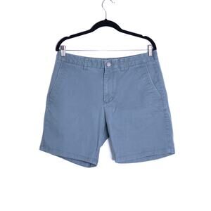 BONOBOS Stretch Washed Chino Short Gray Mid Rise Zip Fly Casual Men's 33